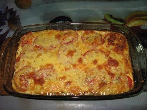 Простейшая мусака (запеканка с баклажанами и фаршем). 08