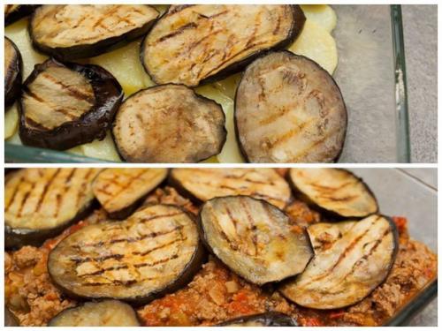 Мусака. Ингредиенты: Баклажаны - 1 кг. 03 Мусака. Ингредиенты: Баклажаны - 1 кг. 03