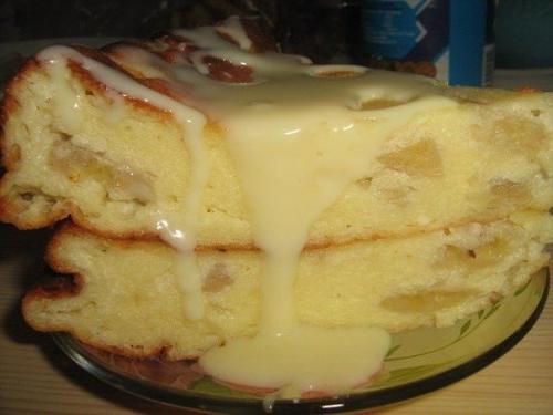 Творожно - банановая запеканка.