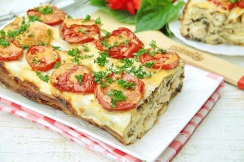 Пирог из лаваша 