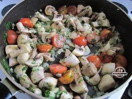 Картофель запеченный с грибами. 04