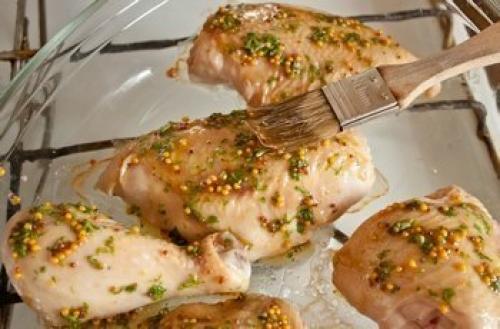 Курица в медово - горчичном маринаде. 02