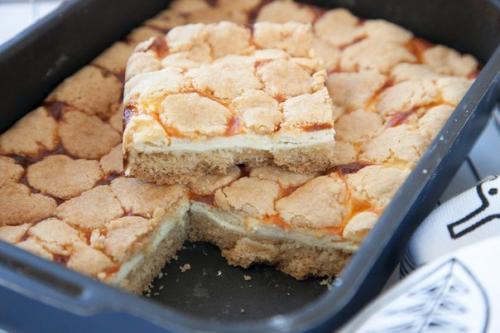 Мозаичный творожный пирог.