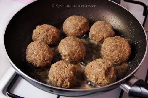 Тефтели с гречневой крупой. 02
