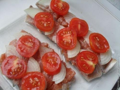 Горбуша, запеченная под Шубой. 05