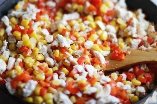 Помидоры, фаршированные куриным Филе и овощами. 06