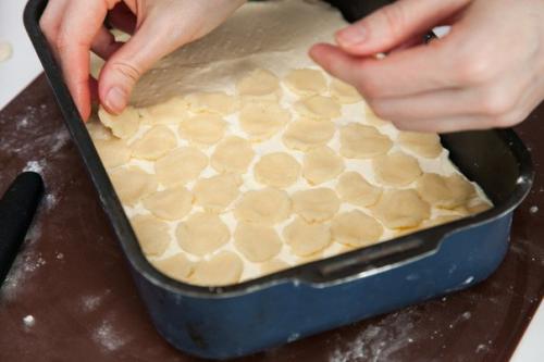 Мозаичный творожный пирог. 04