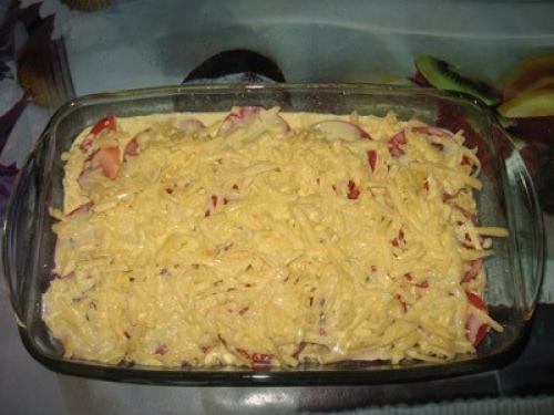 Простейшая мусака (запеканка с баклажанами и фаршем). 07