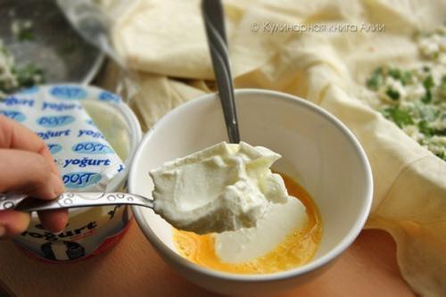 Пирог с сыром и фаршем. 05