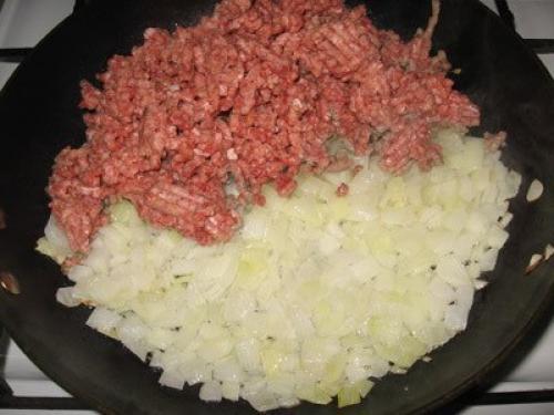 Простейшая мусака (запеканка с баклажанами и фаршем). 02