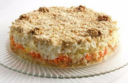 Салат Кремлевский.  Ингредиенты: