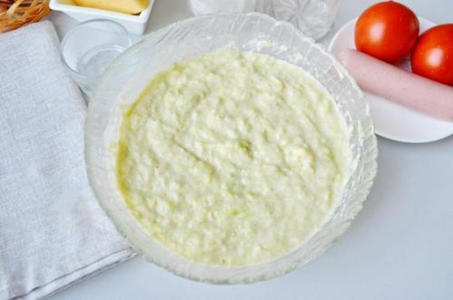 Пицца на кабачковой основе. 03