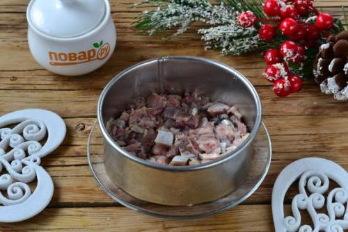 Новогодний салат Селедка под Снегом. 03