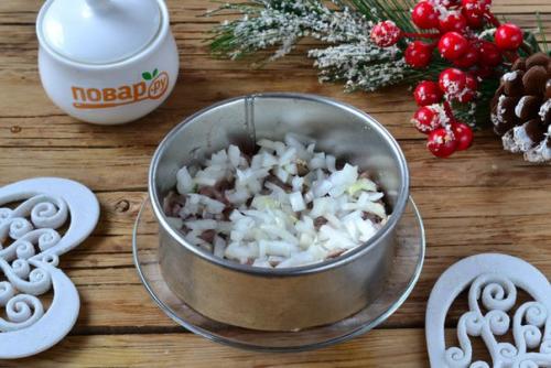 Новогодний салат Селедка под Снегом. 04