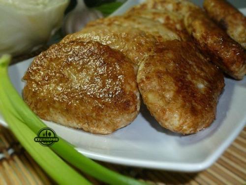 Очень вкусные котлетки.

