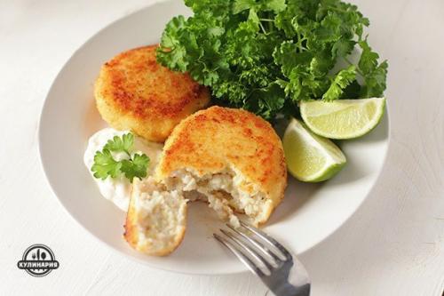 Котлеты рыбные из соусом. 07