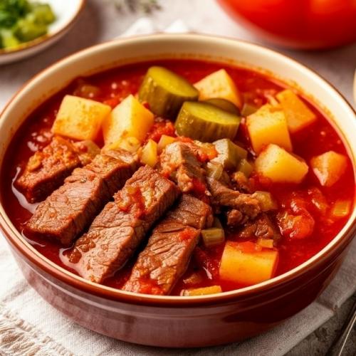 Азу по-татарски.

Ингредиенты: 
