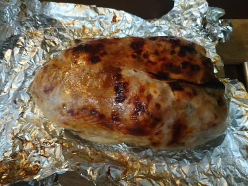 Галантин из курицы с грибами. 06