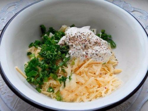 Лаваш, жареный с сыром. 02