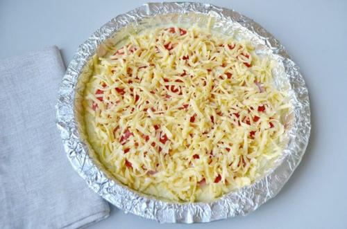 Пицца на кабачковой основе. 04