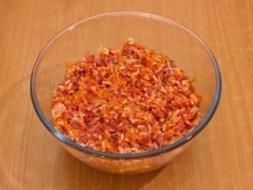 Фаршированный перец.  Ингредиенты: 01