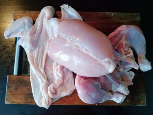 Галантин из курицы с грибами. 01