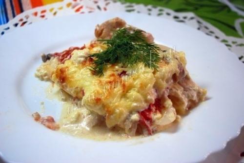 Куриная запеканка по-французски. 08