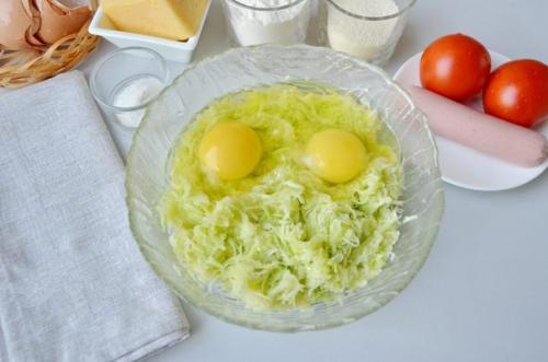 Пицца на кабачковой основе. 01