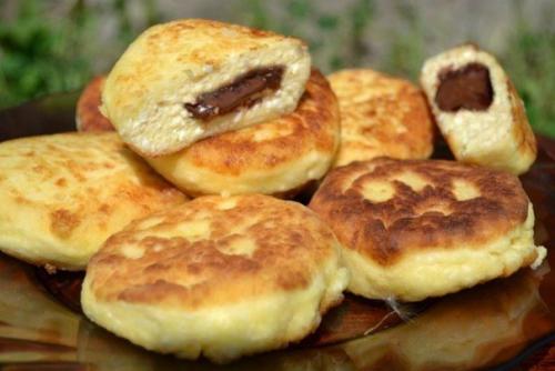 Сырники с шоколадом. 08