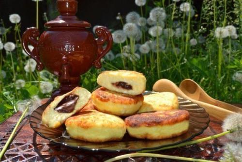 Сырники с шоколадом.