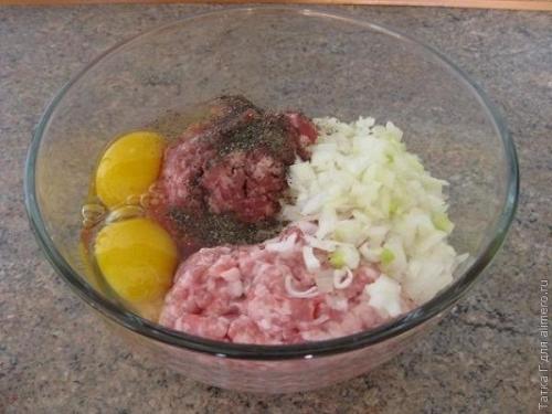 Сырный рулет с мясом. 04