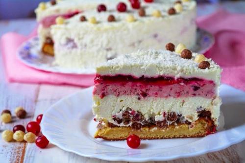 Клюквенно - кокосовый торт ингредиенты: для бисквита яйца куриные - 2 шт. 02