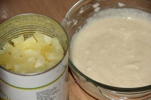 Творожный пирог с ананасом. 03