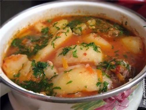 Тефтели с картошкой. 06