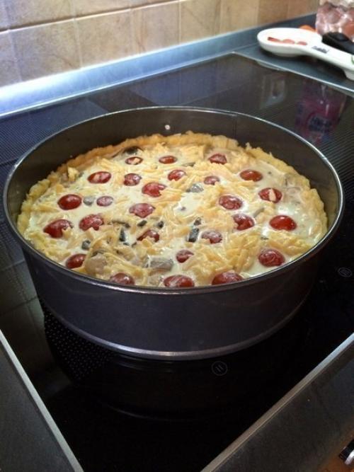 Киш - Лорен с курицей и грибами. 01 Киш - Лорен с курицей и грибами. 01