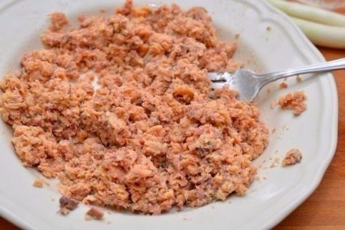 Салат мимоза.  Ингредиенты: 02