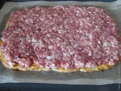 Сырный рулет с мясом. 05