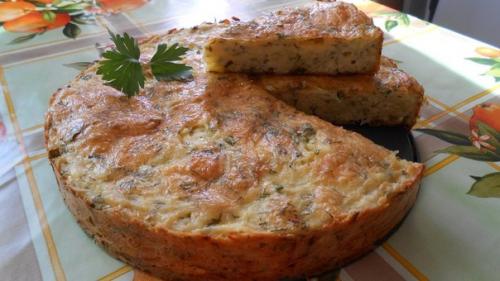 Картофельная запеканка с сыром.