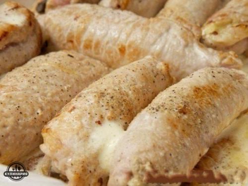 Рулетики мясные к празднику.