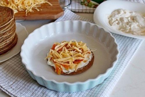 Печёночные мини - тортики. 07