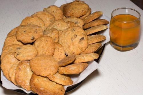 Домашнее овсяное печенье.