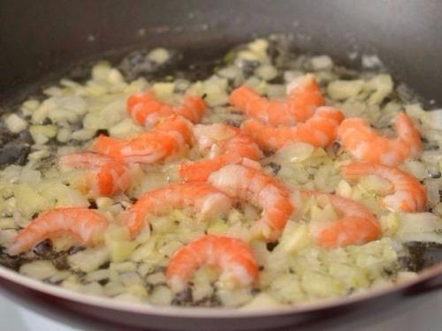 Паста с креветками в сливочном соусе. 02