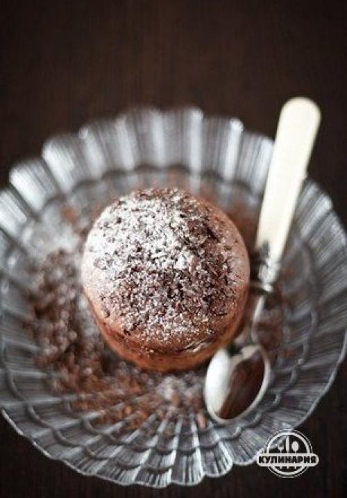 Шоколадный фондан.  Ингредиенты: 01