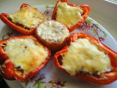 Фаршированный перец половинками. 01