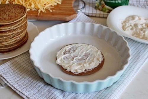 Печёночные мини - тортики. 06