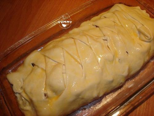Быстрый мясной пирог с грибами. 04 Быстрый мясной пирог с грибами. 04