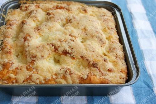 Сахарный пирог.   Безумно Вкусный и Простой Сахарный ПирогTarte au Sucre - под таким названием я его нашла в интернете. 03