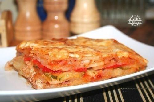 Картофельная запеканка с беконом. 05