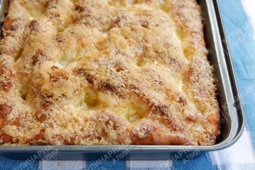 Сахарный пирог.   Безумно Вкусный и Простой Сахарный ПирогTarte au Sucre - под таким названием я его нашла в интернете. 06