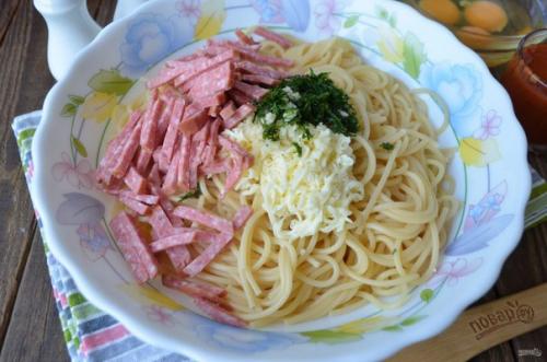 Гигантский пончик из спагетти. 03